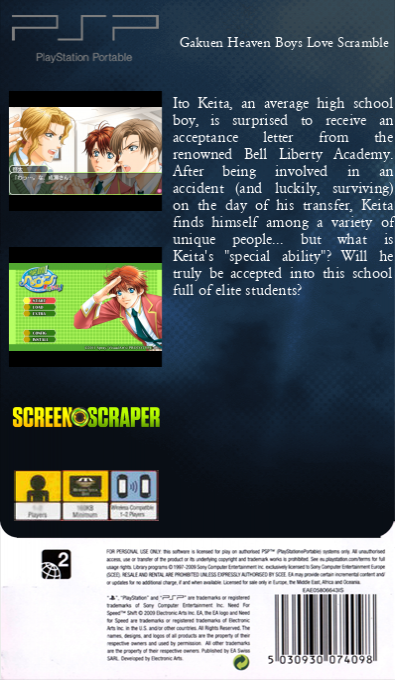 Gakuen Heaven Boys Love Scramble — box-2D-back (SS)