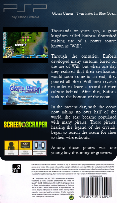 Gloria Union - Twin Fates In Blue Ocean — box-2D-back (SS)