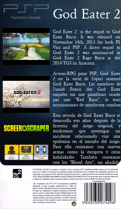 God Eater 2 — box-2D-back (SS)