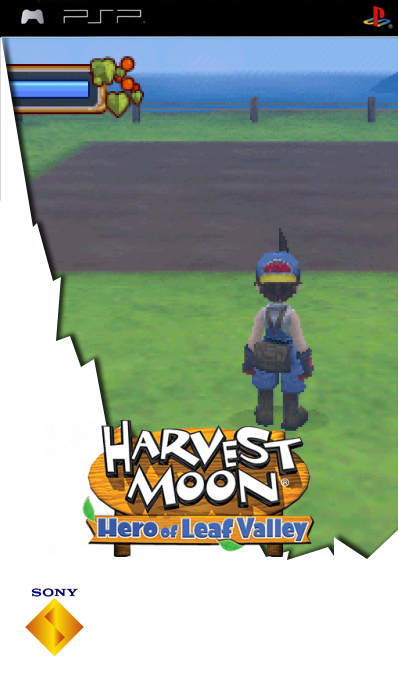 Harvest Moon - Hero Of Leaf Valley — box-2D (SS)