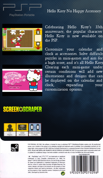 Hello Kitty No Happy Accessory — box-2D-back (SS)
