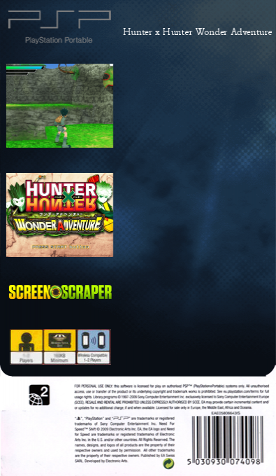 Hunter X Hunter Wonder Adventure — box-2D-back (SS)