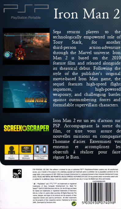 Iron Man 2 - The Video Game — box-2D-back (SS)