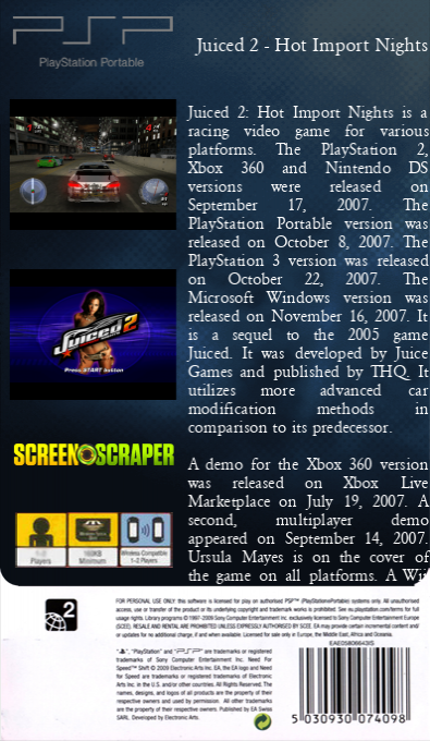 Juiced 2 - Hot Import Nights — box-2D-back (SS)