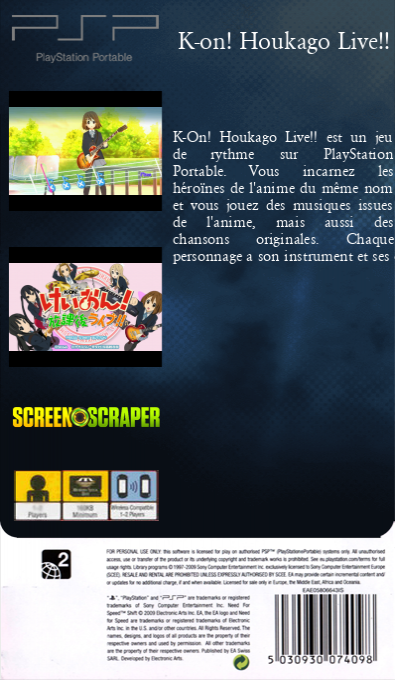 K-on! Houkago Live!! — box-2D-back (SS)