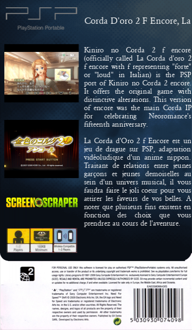 Corda D'oro 2 F Encore, La — box-2D-back (SS)