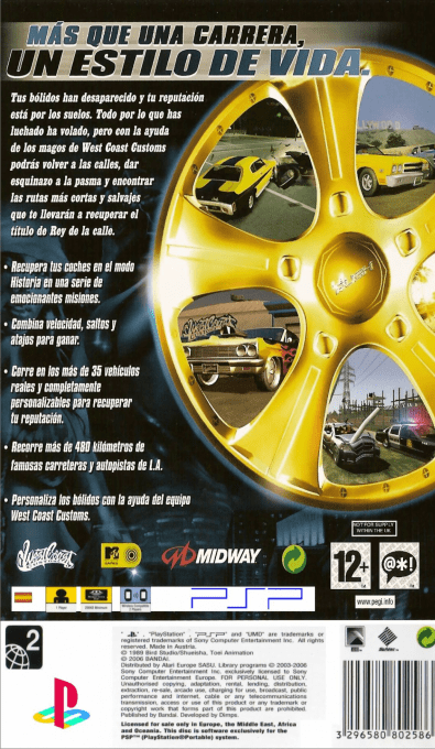 L.a. Rush - Showdown — box-2D-back (SP)
