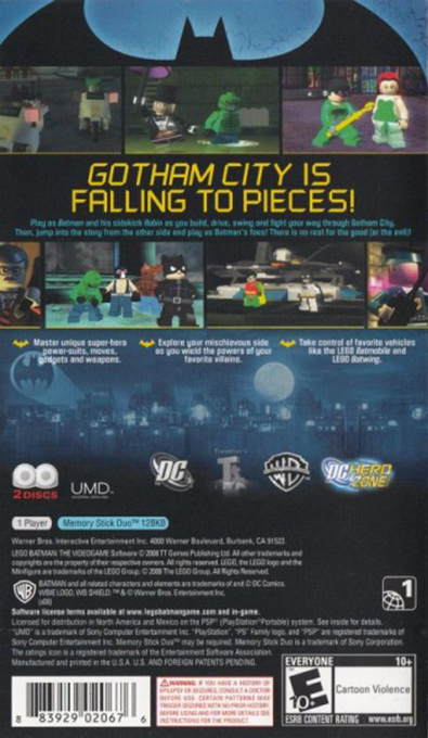 Lego Batman - The Video Game — box-2D-back (US)