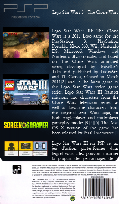 Lego Star Wars 3 - The Clone Wars — box-2D-back (SS)