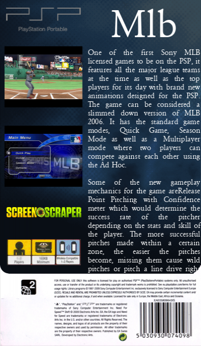 Mlb — box-2D-back (SS)