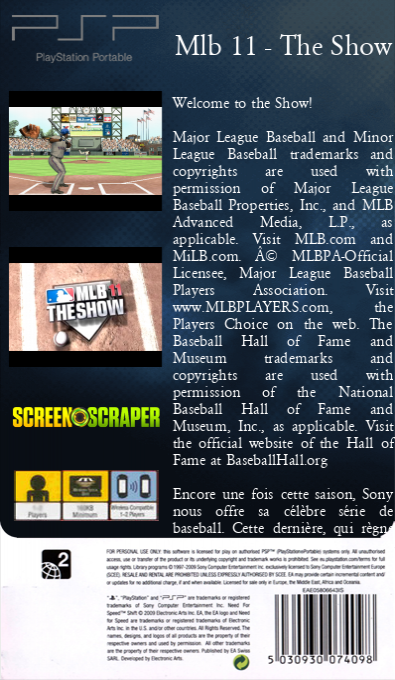 Mlb 11 - The Show — box-2D-back (SS)