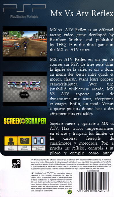 Mx Vs Atv Reflex — box-2D-back (SS)