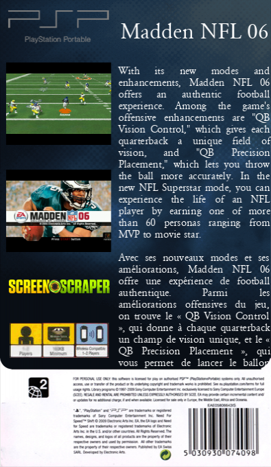 Madden NFL 06 — box-2D-back (SS)