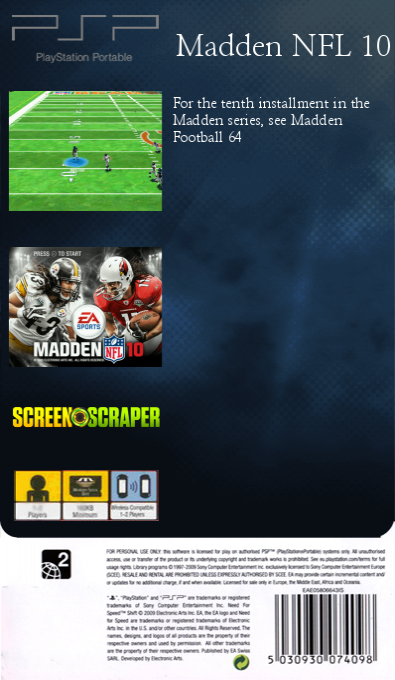 Madden Nfl 10 — box-2D-back (SS)