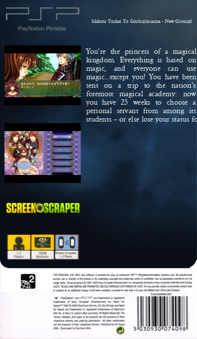 Mahou Tsukai To Goshujin-sama - New Ground — box-2D-back (SS)