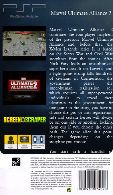 Marvel Ultimate Alliance 2 — box-2D-back (SS)