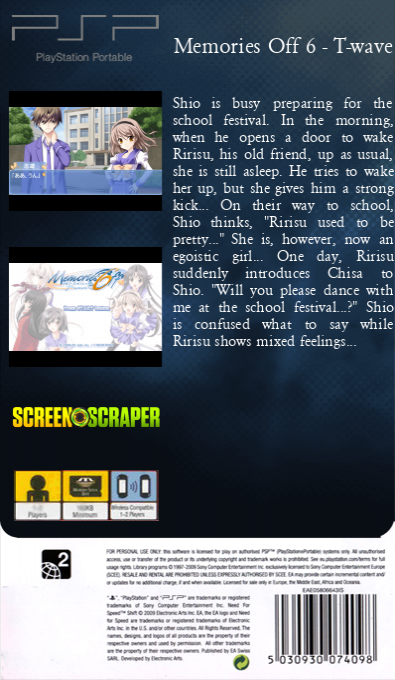 Memories Off 6 - T-wave — box-2D-back (SS)