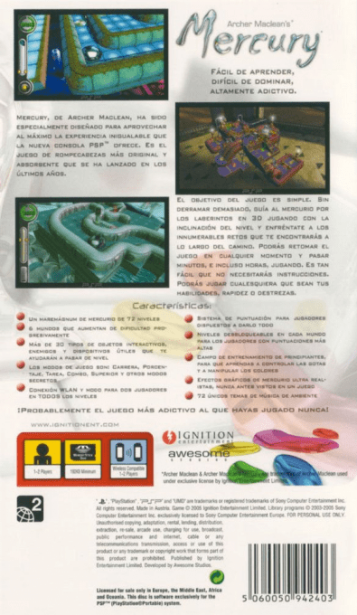 Mercury Meltdown — box-2D-back (EU)
