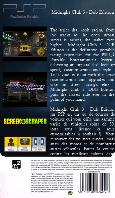 Midnight Club 3 - Dub Edition — box-2D-back (SS)