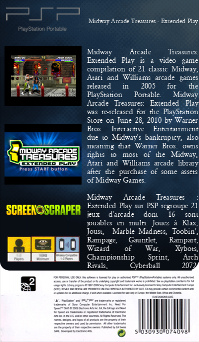 Midway Arcade Treasures - Extended Play — box-2D-back (SS)