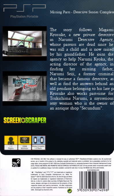 Missing Parts - Detective Stories Complete — box-2D-back (SS)