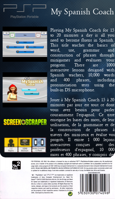 My Spanish Coach — box-2D-back (SS)