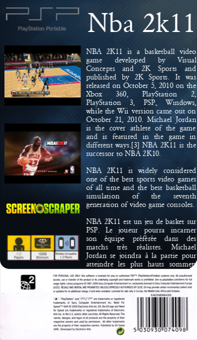 Nba 2k11 — box-2D-back (SS)