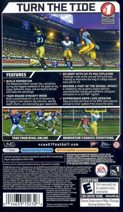 Ncaa Football 07 — box-2D-back (US)