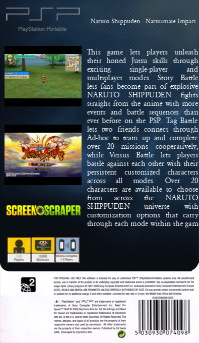 Naruto Shippuuden - Narutimate Impact — box-2D-back (SS)