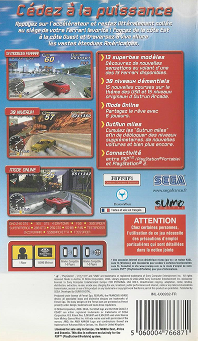 OutRun 2006 - Coast 2 Coast — box-2D-back (EU)