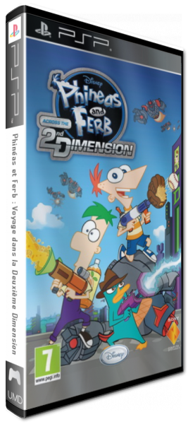 Phinéas Et Ferb - Voyage Dans La Deuxième Dimension — box-3D (EU)