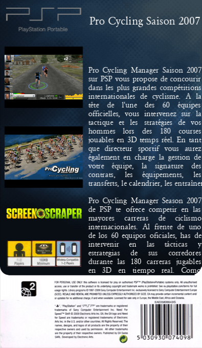 Pro Cycling Season 2007 - Le Tour de France — box-2D-back (SS)
