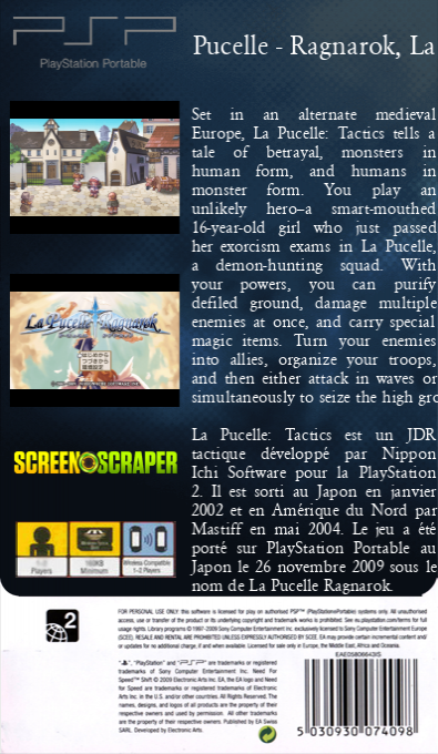 Pucelle - Ragnarok, La — box-2D-back (SS)