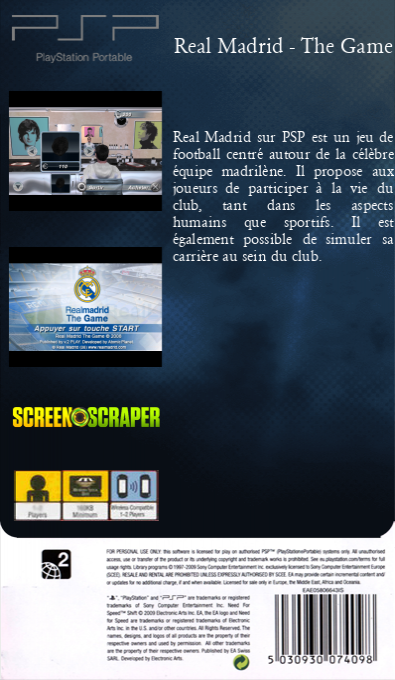 Real Madrid - The Game — box-2D-back (SS)