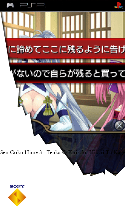 Sen Goku Hime 3 - Tenka O Kirisaku Hikari To Kage — box-2D (SS)