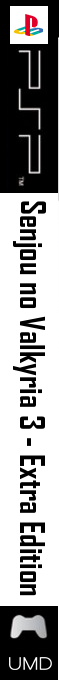Senjou no Valkyria 3 - Extra Edition — box-2D-side (SS)