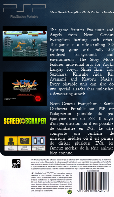 Neon Genesis Evangelion - Battle Orchestra Portable — box-2D-back (SS)