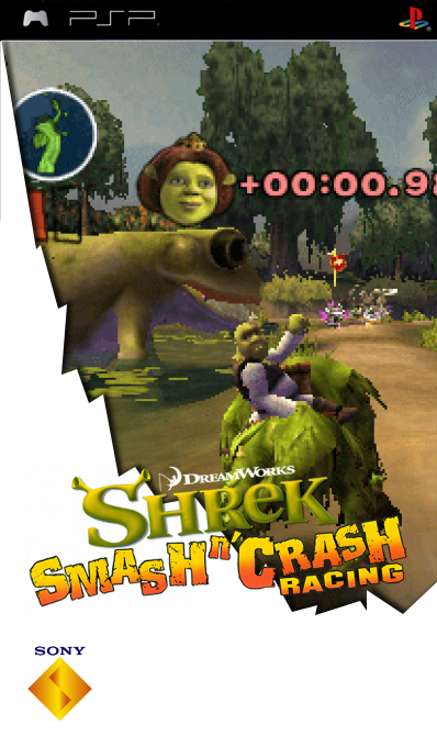 Shrek Smash n' Crash Racing — box-2D (SS)