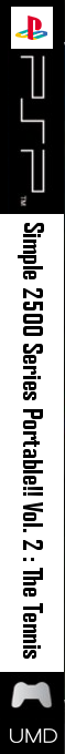 Simple 2500 Series Portable!! Vol. 2 - The Tennis — box-2D-side (JP)