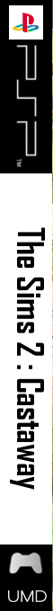 Sims 2 - Castaway, The — box-2D-side (US)