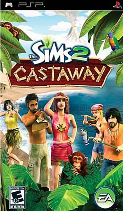 Sims 2 - Castaway, The box art