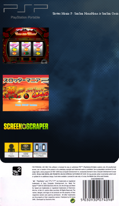 Slotter Mania P - Sansan Hanahana And Sansan Oasis — box-2D-back (SS)