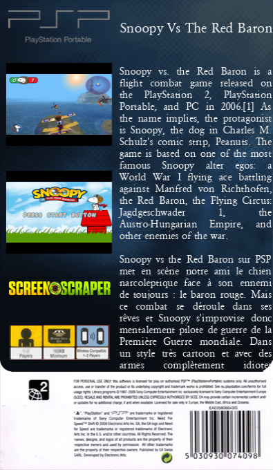 Snoopy Vs The Red Baron — box-2D-back (SS)