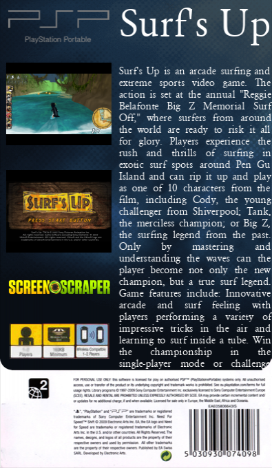 Surf's Up — box-2D-back (SS)