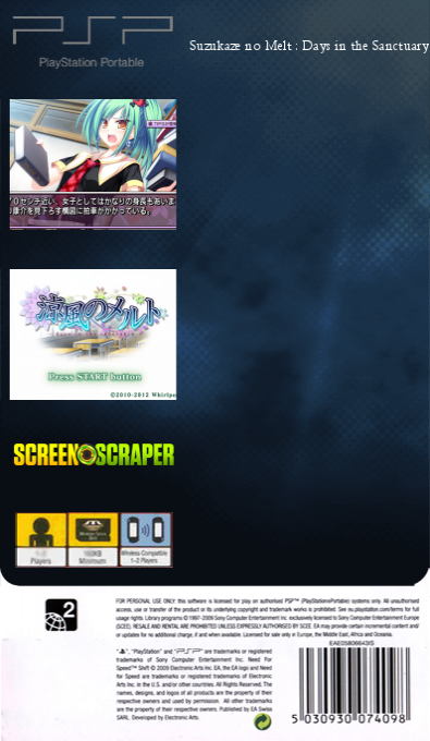 Suzukaze no Melt - Days in the Sanctuary — box-2D-back (SS)