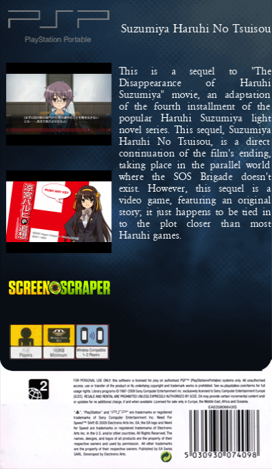 Suzumiya Haruhi No Tsuisou — box-2D-back (SS)