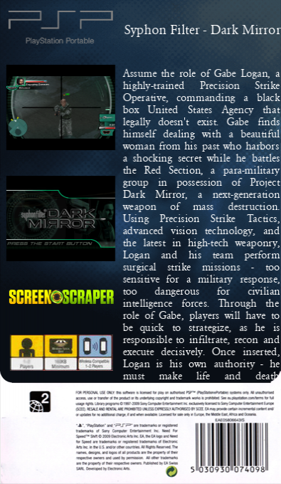Syphon Filter - Dark Mirror — box-2D-back (SS)