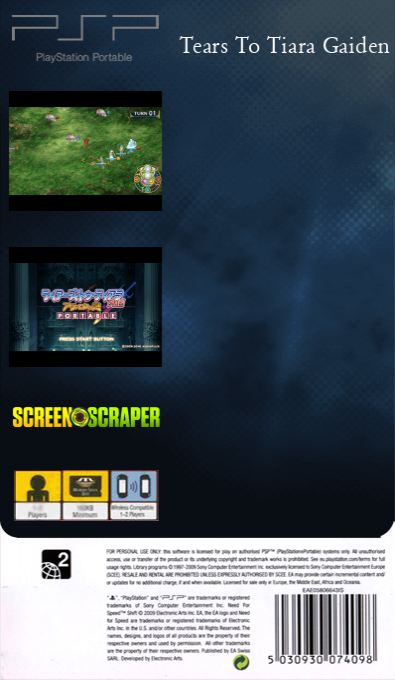 Tears to Tiara Gaiden - Avalon no Nazo Portable — box-2D-back (SS)