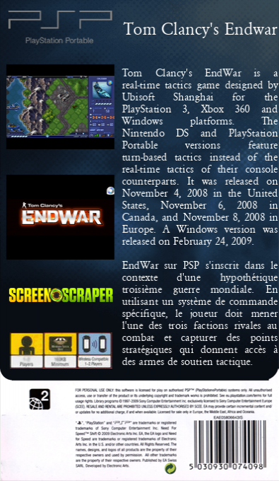 Tom Clancy's EndWar — box-2D-back (SS)
