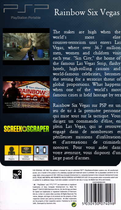 Rainbow Six Vegas — box-2D-back (SS)